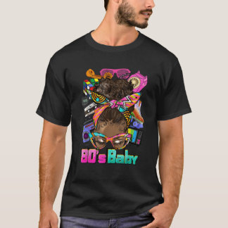 Verjaardag Black Geschiedenis Maand 80 S Baby Afro T-shirt
