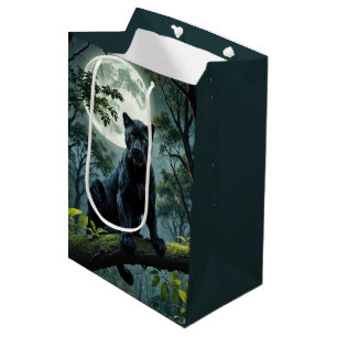Verjaardag Black Panther in het maanlicht Medium Cadeauzakje