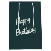 Verjaardag Black Panther in het maanlicht Medium Cadeauzakje (Achterkant)