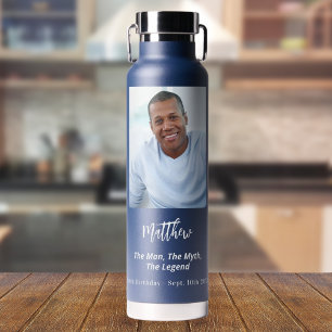 Verjaardag blauw foto man mythe legende waterfles