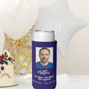 Verjaardag blauw wit foto man mythe legende