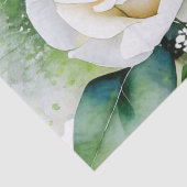 Verjaardag Bliss White Rose Tissuepapier (Detail)