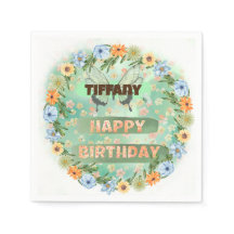 Verjaardag bloemen en vlinders