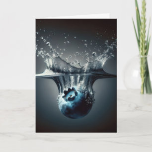 Verjaardag Blueberry Splash Kaart