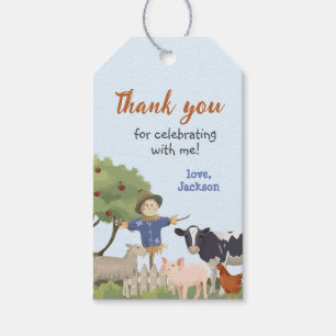 Verjaardag Boerderijdier, Gift Tags Boerderijfeest Cadeaulabel