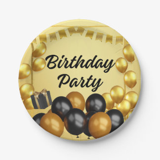 Verjaardag borden papieren bordje