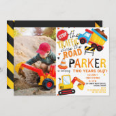 Verjaardag Bouw Leuke Foto Kaart (Voorkant / Achterkant)