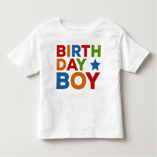 Verjaardag Boy Multi gekleurd Kinder Shirts