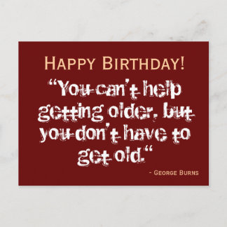 Verjaardag Briefkaart - Burns