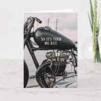 Verjaardag Britse tweecilinder motorrijder