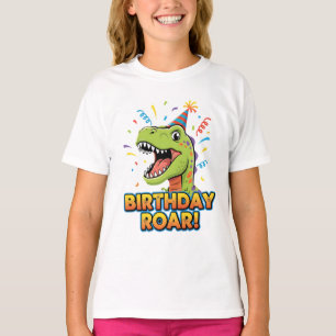 Verjaardag Brul Cute Dinosaur Verjaardagsfeestje O T-shirt