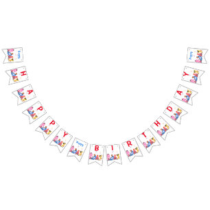 Verjaardag Bunting Flags Happy Beren Party Vlaggetjes