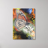Verjaardag Butterfly Art Canvas Print (Voorkant)