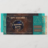 Verjaardag cadeaubon certificaat (Voorkant / Achterkant)