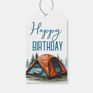 Verjaardag camper cadeaulabel