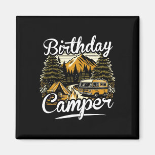 Verjaardag Camper Kamperen  Magneet
