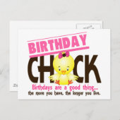 Verjaardag Chick 4 Briefkaart (Voorkant / Achterkant)