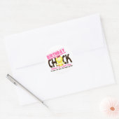 Verjaardag Chick 4 Ronde Sticker (Envelop)