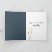 Verjaardag chocolade cupcake kaart (Binnen)