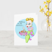 Verjaardag/Chocolade & de kaart van Verjaardagen (Gele Bloem)