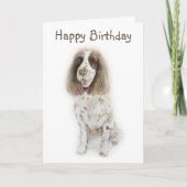 Verjaardag Cocker Spaniel Kaart (Voorkant)