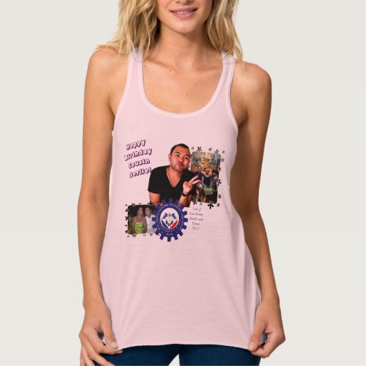 Verjaardag Collage #1 Tanktop (Voorkant)