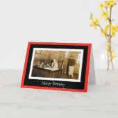 Verjaardag collega kaart (Gele Bloem)