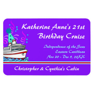 Verjaardag Cruise Custom Stateroom Deurmarkering Magneet