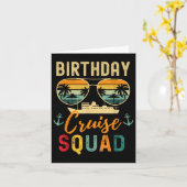 Verjaardag Cruise Shirten 2025 Squad Familie Vakan Kaart (Gele Bloem)