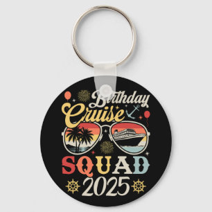 Verjaardag Cruise Squad 2025 Familie Matching Circ Sleutelhanger