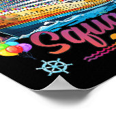 Verjaardag Cruise Squad 2025 Verjaardag Matching P Poster (Hoek)