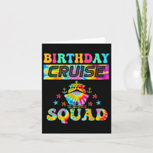 Verjaardag Cruise Squad Cruising Vakantie Matching Kaart
