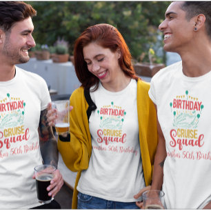 Verjaardag Cruise Team T-shirt