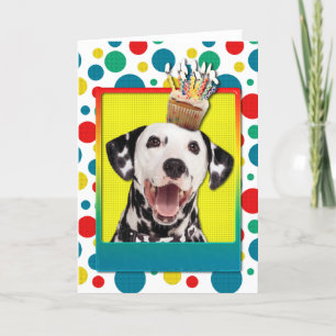 Verjaardag Cupcake - Dalmatisch Kaart