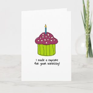 Verjaardag Cupcake Kaart