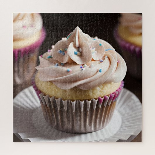Verjaardag Cupcake Legpuzzel (Verticaal)
