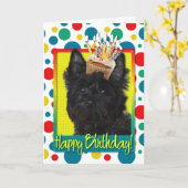 Verjaardag Cupcake - Steenhoop Terrier - Rosco Kaart (Gele Bloem)