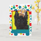 Verjaardag Cupcake - Steenhoop Terrier - Rosco Kaart (Gele Bloem)