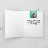 Verjaardag Custom Naam Leuke Otter Dier Humor Kaart (Binnen)