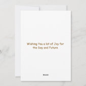 Verjaardag Custom Zonnebloemen Bloemen Feestdagenkaart (Achterkant)