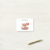 Verjaardag Cute Fox Piloot Post-it® Notes (Op bureau)