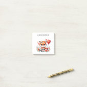 Verjaardag Cute Fox Piloot Post-it® Notes (Op bureau)
