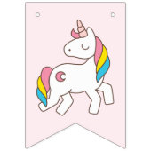 Verjaardag. Cute Unicorns. Vlaggetjes (Derde vlag)