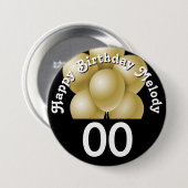 Verjaardag | DAGEN | Aanpassen Ronde Button 7,6 Cm (Voorkant /achterkant)