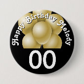 Verjaardag | DAGEN | Aanpassen Ronde Button 7,6 Cm (Voorkant)
