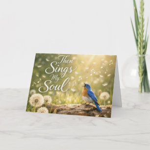 Verjaardag 'Dan zingt mijn ziel' met Blauwe Vogel Kaart