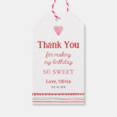 Verjaardag Dank Je Kleine Liefje Meisje Cadeaulabel (Voorkant)