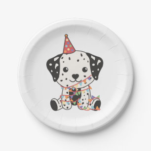 Verjaardag Dier Leuke Dalmatische Kinderen Verjaar Papieren Bordje
