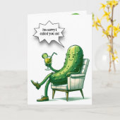Verjaardag Dill Pickle met Cocktail Kaart (Gele Bloem)