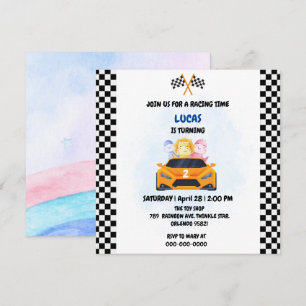 Verjaardag Dinosaur race auto jongen rood racen ki